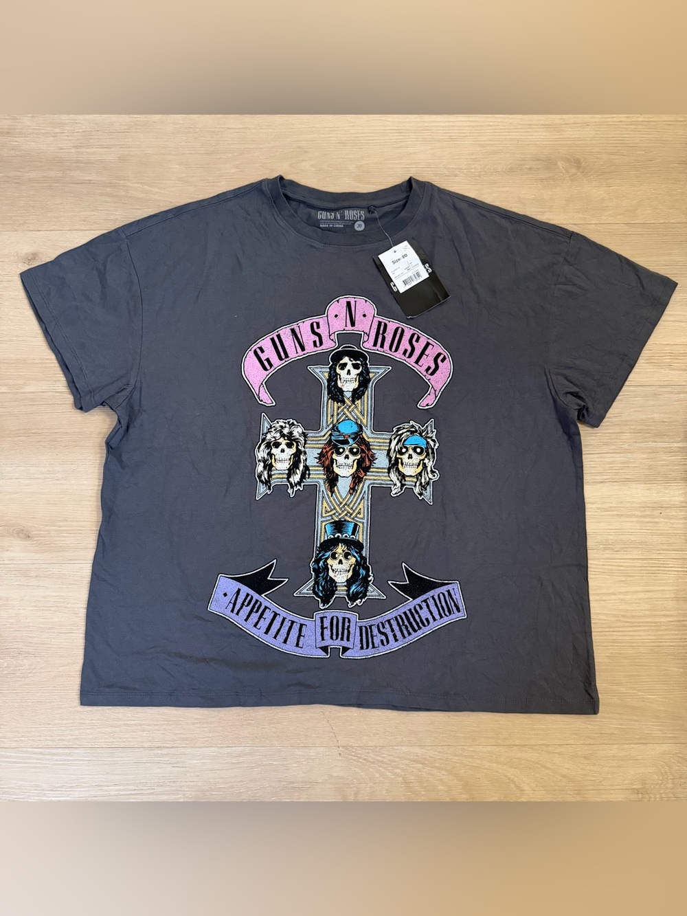 Guns N' Roses Appetite for Destruction T-Shirt
Size 20 NWT